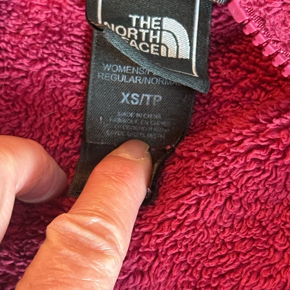 The North Face Osito Fuchsia Pink Fleece Full Zip Coat Jacket Youth Preteen XS - Picture 5 of 11